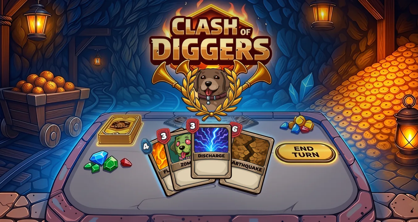 Game board Clash of Diggers