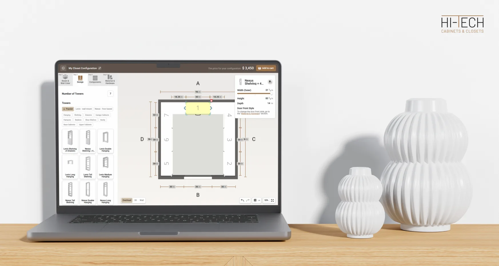 Closet configurator preview 2