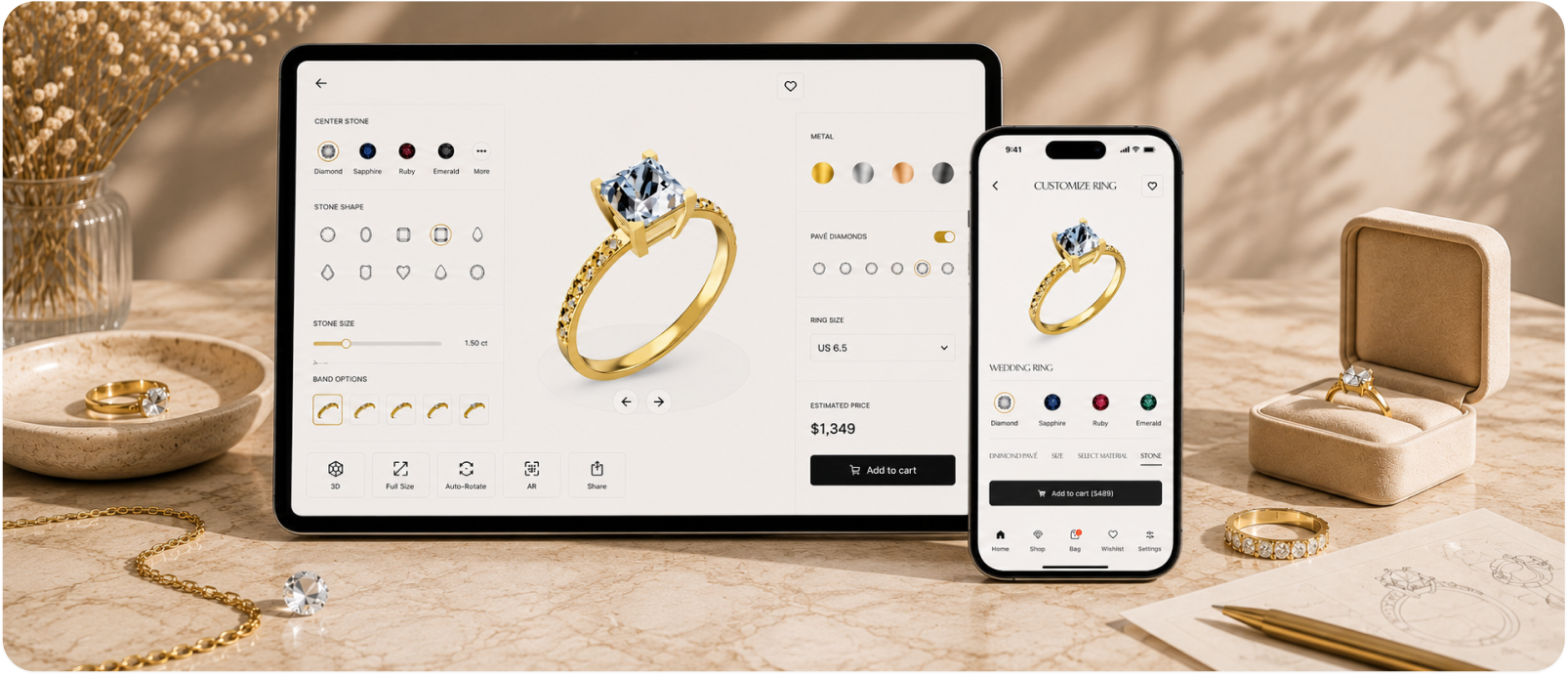 Jewelry Configurator preview 2